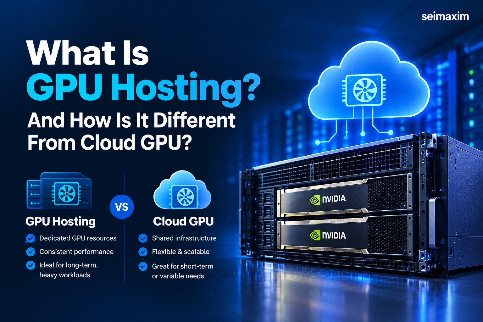 GPU hosting vs cloud GPU infrastructure comparison
